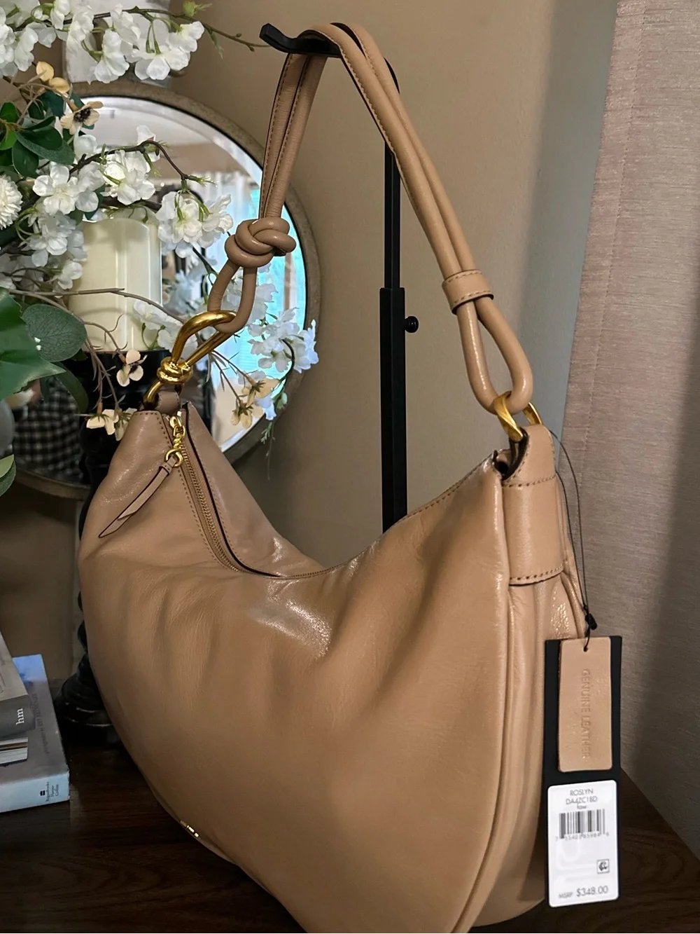 NWT | Donna Karan New York Roslyn Love Knot Shoulder Bag